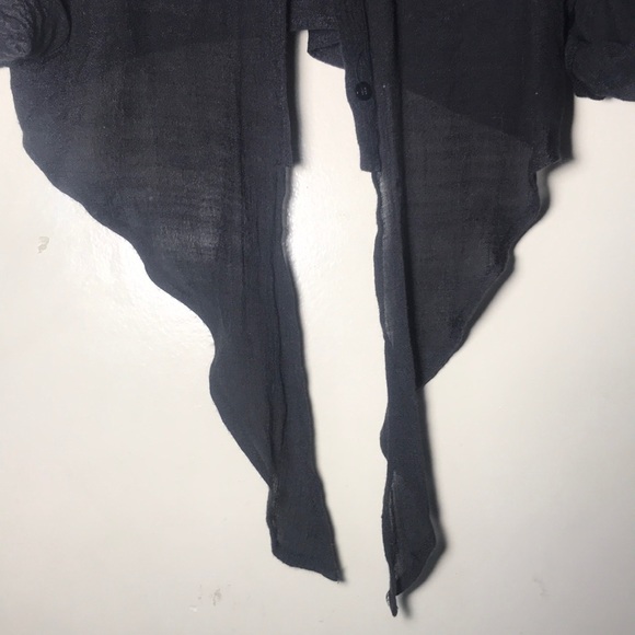 Roommates Black Button Down Tie Shirt - Picture 3 of 3